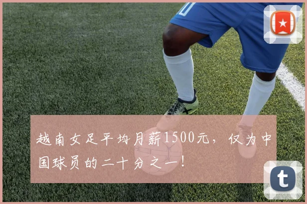 越南女足平均月薪1500元，仅为中国球员的二十分之一!